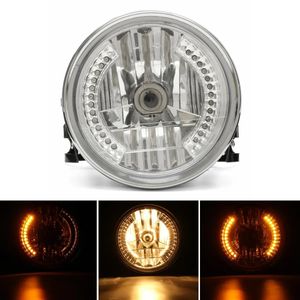 8 inç Evrensel Motosiklet H4 Far LED Dönüş Sinyali Göstergeleri Işık Braketi