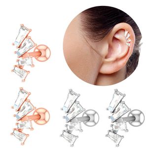 Diğer Opal Kristal Kulak Tragus Piercing Helix Dudak Labret Tap Çelik Daith Küpeler Kabalık Kıkırdak Takı Burun Halkaları