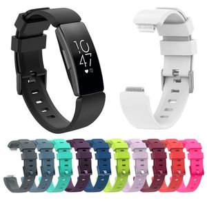 Alça de pulseira de silicone para Fitbit Ace 2 Inspire Hr Strap Substituição Soft TPU Esporte Bracelete Acessórios