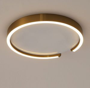 Lampada da soffitto moderna a LED di tipo C creativo, lampada dimmerabile moderna con dispositivo di replica con telecomando per ufficio/camera da letto