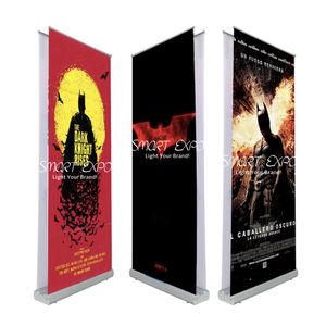 Taşınabilir Lüks Çift Taraflı Roll Up Banner 80x200 cm Poster Baskı Ile Reklam Ekran Standı Poster Baskı Taşıma Çantası Ambalaj