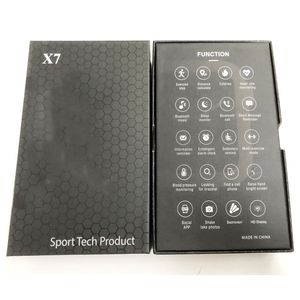 X7 Spor Akıllı İzle Bilezik BT ile Çağrı Tam Dokunmatik Kalp Hızı Kan Basıncı Izleme Spor Sporları X7SMARTWatch Fabrika Toptan