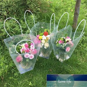 Gift Wrap Florist Decoration Potted Clear Flower Bag Plastic Waterproof Bouquet Portable Transparent Collocation Packaging1 Factory price expert design Quality