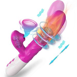 NXY Vibrators Vibrador TelesCópico Automático Para Mujer, Succionador de Clítoris, Masturbación Femenina, Juguetes Sexules Adultos 181209