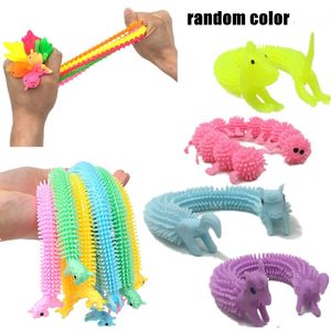 DHL Stock Worm Noodle Stretch String TPR Rope Anti Stress Relieve Anxiety Toys String Fidget Autism Vent Toys CT30