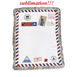 Sublimazione Blanks busta Coperta da lancio per stampa a caldo forme di luna a forma di cuore Coperta stampata per bambini Personalizzata personalizzata 125 * 150 cm