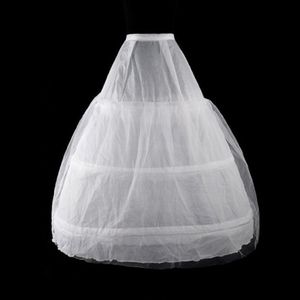 Petticoats Womens 2 Schichten Mesh 3 Reifen weiße Hochzeitsnetzkleid Kleid Petticoat Elastic Haint