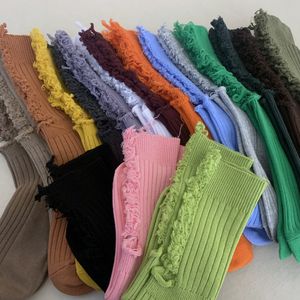 Wholesale Broken hole beggar socks women's net red spring and summer thin women's pile JK new casual mid tube cotton