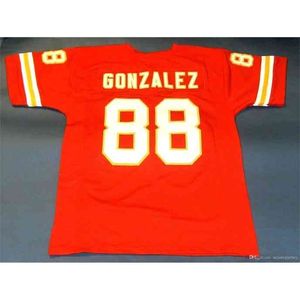 Wholesale football throwback jerseys size for sale - Group buy Throwback Tony Cheap Retro Gonzalez Custom Mitchell Ness Jersey Red Mens Stitching High end Size S xl Football Jerseys Shirt