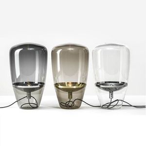 Nordic Glas Lampenschirm Tische Lampe Post Moderne Schreibtisch für Wohnzimmer Büro Dekor Nacht Kreative Beleuchtung Design Licht