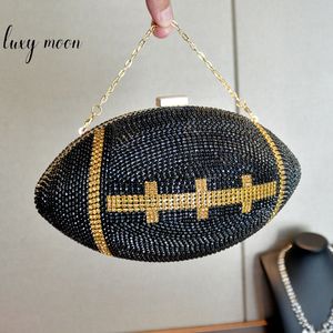 Saco de embreagem para mulheres cristal strass noite preto ouro bolsa nupcial e bolsa de luxo casamento crossbody zd2100