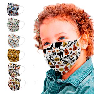 Disposable children mask printing non-woven fabric melt blown cloth breathable anti-dust masks