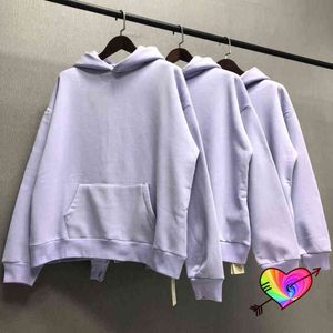 2021 Übergroße Hoodie Männer Frauen hochwertige lila West Hoodie Kapuzen -Saison Sweatshirts Kragen Tag Pullovers G1007