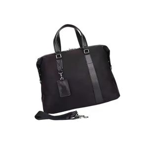 Designer Messenger Bags Classic portfölj affärshandväskor för män lyxig axelväska stor kapacitet canvas tote man handväska avtagbar axelband fast färg