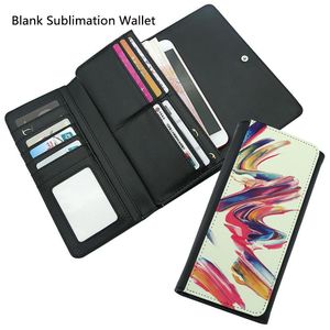 Blank Sublimation Wallet Leather Purse Handbag for Hot transfer Printing Leather Case Blank consumables DIY Party Favor