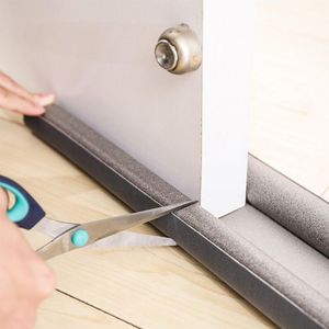 Door Catches & Closers 93Cm Gray Bottom Sealing Strip Stopper Guard Wind Dust Weather Stripping Burlete Puerta Casa Soundproof Protec