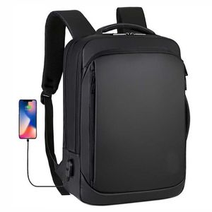 Mens 15.6 Backpack Polegada Laptop Negócio Notebook Mochila Impermeável Back Back USB Bag Bagpack Masculino 202211