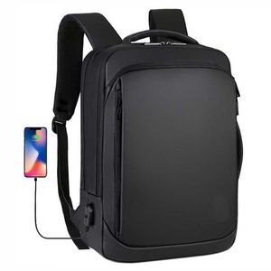 Zaino da uomo da 15,6 pollici per notebook aziendale Mochila Zaino impermeabile con ricarica USB Borsa da viaggio da uomo 202211