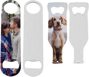 Sublimation Blank Opener Metal Flat Beer Bottle Openers for Wedding Party