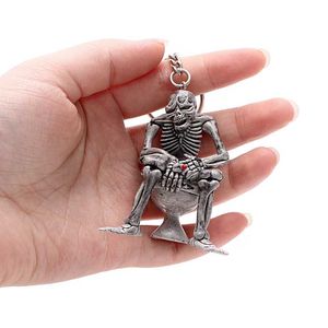 Punk Duch Czaszki Keychain Halloween Prezenty Śmierci Viking Break Chain Do Torba Dekoracja Biżuteria Mini Guma Ciekawe Rzeczy G1019