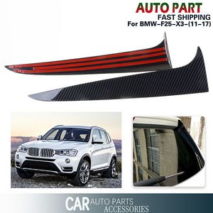 Wholesale bmw carbon spoiler for sale - Group buy Rear Window Side Spoiler Canards Splitter Tail Fin Fit For BMW X3 F25 Car Accessories Black Carbon Fiber Pattern