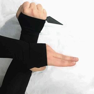 Anime Hatake Kakashi Eldivenler Cosplay Koyu Ninja Uzun Örgü Aşırı Süsseke Manşet Mitten Adam Kadın Güneş Bloğu Sıcak Tutun