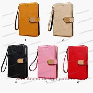 M Design Luxury Pu Leather Phone Cases Wallet Allm￤n modell L￤mplig under 6,7 tum f￶r alla iPhone Samsung Huawei Kreditkortsh￥llare L￤derskyddsskydd