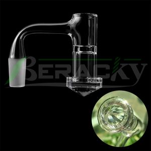 DHL !!! Beracky Full Weld Diamond / Facted Bottom Fased Edge Rökning Terp Slopper Quartz Banger 2.5mm Vägg 20mmod Seamless slurpers Nails för glas vatten Bongs Dab Rigs