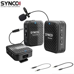 SYNCO G1 G1A1 G1A2 G2 mic Wireless Lavalier Microphone System for Smartphone Laptop DSLR Tablet Camcorder Recorder pk comica 210610