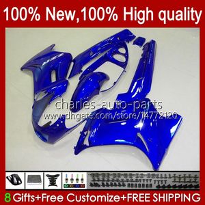 OEM Bodys для Kawasaki Ninja Glossy Blue ZZR250 1990 1991 1992 1992 1993 1994 1995 1996 1996 1997 1998 1999 CUDLOWORK 54HC.63 ZZR-250 ZZR 250 CC 90 91 92 93 94 95 96 97 98 99