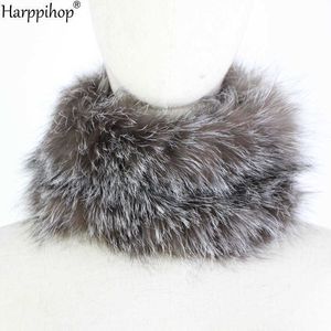 O novo 2019 Fox Fur Collar Fur Chapéu Collar Fashion Joker Collar Mao Han Edition Head Scarf H0923