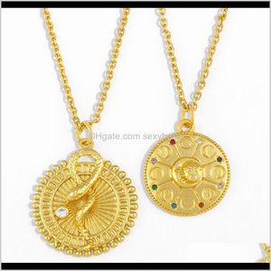 Tennis, Graduated & Pendants Drop Delivery 2021 14K Gold Plated Handmade Medallion Snake Link Chain Cross Adjustable Simple Choker Necklaces