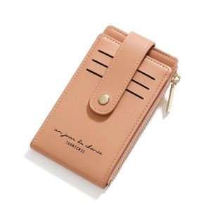 Card Holders Simple Small Wallets PU Leather Coin Purse Fashion Design Holder Wallet Ladies Mini Female Purses