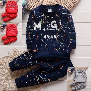 Roupa infantil Criança bebê meninos roupas camiseta + calças crianças tracksuit conjunto meninos sportswear outono crianças designer roupas conjuntos 1-4years