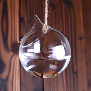 ノベルティアイテム27ピース/パックの直径= 12cm中型吊りガラス水族館家の装飾クリエイティブな透明な花瓶の結婚式料金