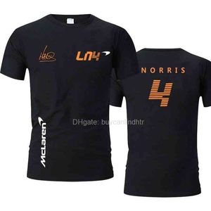 Moto T Shirts achat en gros de 2021 Formule Racing Team Moto Moto Course Racing Lando Norris T shirt F1 Chemise McLaren Team McLaren T shirt Jersey HJ1