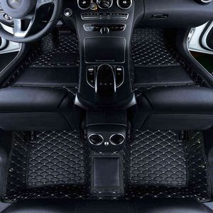 USTOM CAR FLOOR MAT لـ Mercedes C-Class C180 C200 C230 C240 ​​C250 C280 C300 CL200 CL500 CL550 CLA 40 سجاد السجاد W220311