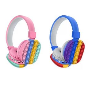 Adulti Bambini Auricolari Allevia lo stress Bubble Fidget Toys Cuffia Decompressione Auricolare Bluetooth senza fili Anti Stress