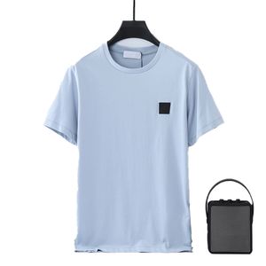 Amantes do verão lazer tempo polo camisa de algodão dos homens camisetas soltas e simples carta impressa tripulação pescoço mangas curtas