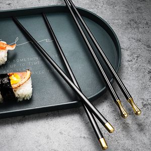 5 par set kinesisk japansk chopstick återanvändbar rostfritt stål legering ätpinnar lämplig för att äta sushi ramen varmkruka kung pao kyckling ris och annan asiatisk mat