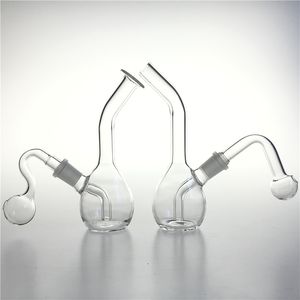 14mm Female Glass Oil Burner Bong Water Pipe Hookah with 6 Inch Big Size Bowl Thick Pyrex Recycler Pipes Smoking Bongs