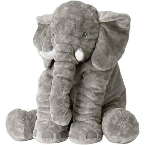 Cushion/Decorative Pillow Cartoon 60cm Large Plush Elephant Toy Kids Sleeping Back Cushion Stuffed Doll Baby Birthday Gift For