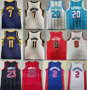 バスケットボールNikola Vucevic Jersey 9 Malcolm Brogdon 7 Domantas Sabonis 11 Gordon Hayward 20 Fred Vanvleet 23 Cade Cunningham 2 Ed Good Men