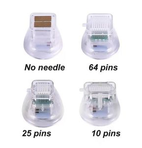 Wysokiej jakości 64Pins 25 Pins 10Pins Nano No-Itle Porady Frakcyjne RF Micalonedle Wskazówki Złote Wkłady Igła do usuwania blizny