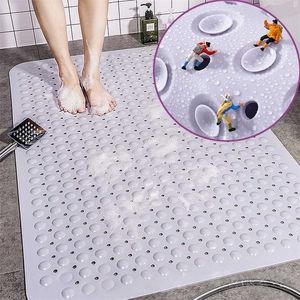 Banheira Mat Banheira Grande Sucção Forte Anti Slip Bath Chuveiro PVC Pad Pão Inodoro Não-Tóxico 211130