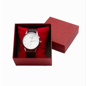 Watch Box Smycken Armbandsur Slitstarkt pappersfodral Presentkartong för armband Bangle Storage Fodral