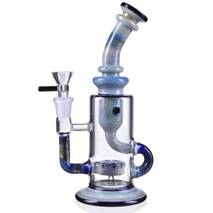 FrostyGlass Fab Egg Recycler 10  Bong w/ Male Bowl & Oil Burner - Vintage Design, Customizable Logo - Ideal for Smoking and Hookah Lovers.
