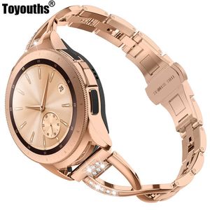 Mulheres Strass Strap para Samsung Galaxy Watch 42mm Substituição Smart Watch Bands para Samsung Watch Galaxy Active 20mm H0915