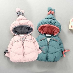 Baby Girl's Höst och Vinter Bomull Kläder Barn Jacka Bomull-Padded Toddler Boy Kids Girls H0910