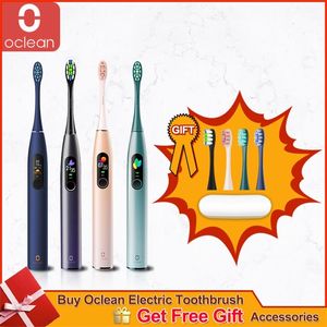 Sonic Electric Toothbrush Oclean XPRO Teeth Vibrator Global Version Wireless Charge IPX7 Holder Color Touch Screen With App 220224